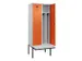 locker met bank,voor scheiding van kleding,HxBxD 2120x800x815mm,2vak