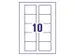 Media Etiket Avery L7666-25 70x52mm voor 3.5 inch Disks 250 Stuks