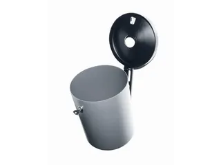wandasbak,HxØ 250x180mm,romp staal,romp nieuw zilver - 3
