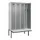 locker met bank,voor scheiding van kleding,HxBxD 2120x1200x815mm,4vak