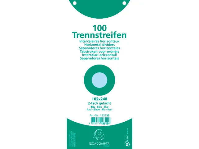 Tabstroken horiz180g perfo 105X240 bl.