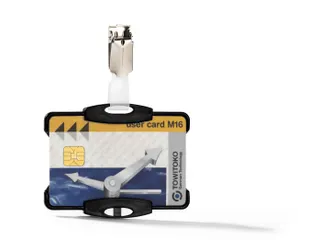 Veiligheidspashouder 85x54mm Met Clip Zwart - 1