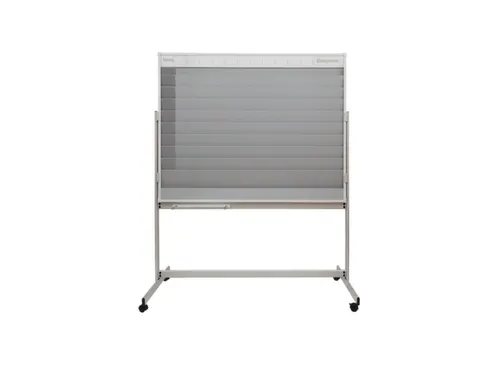 mobiele combiplanner,HxB 1185x1495mm,magnetisch,bord wit,m. raster