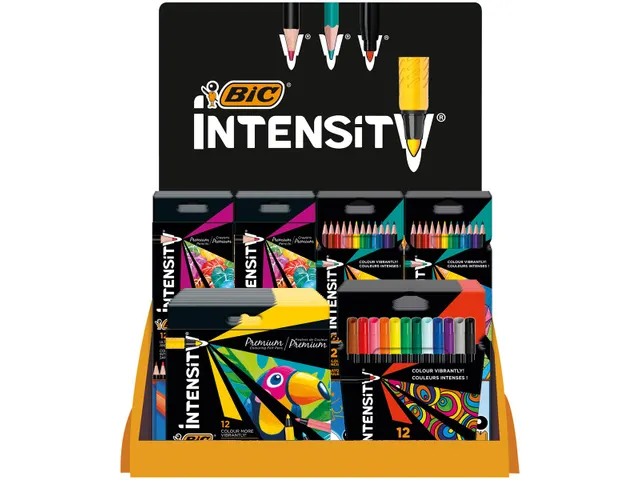 Intensity Coloring, counterdisplay met 35 stuks