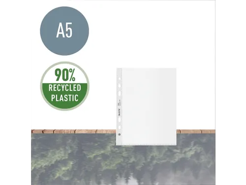 Showtas Leitz Recycle A5 6-gaats PP transparant mat