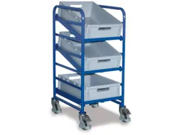 Etagewagen 200kg Met 3 Eurobakken 1125x520x665mm Ral5010