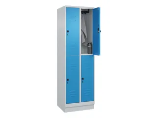 dubbeldekse locker,HxBxD 1950x600x500mm,2x2vak.,vak B 300mm - 3