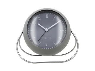 Wekker NeXtime Bubble alarm clock 11x8cm grijs metaal - 2