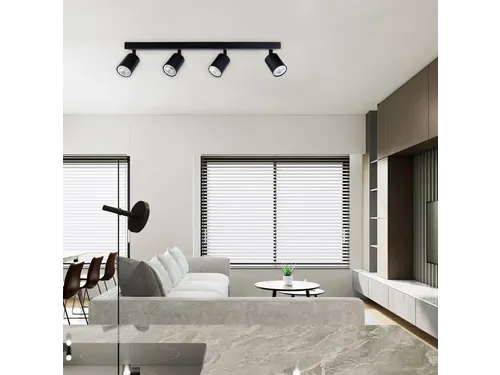 Plafondspot Integral Siena 4 spot IP20 GU10 zwart