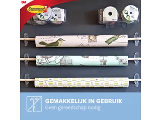 Bevestigingsstrip 17091Clr 2 Ovale Haken Medium draagvermogen 900 gram - 8