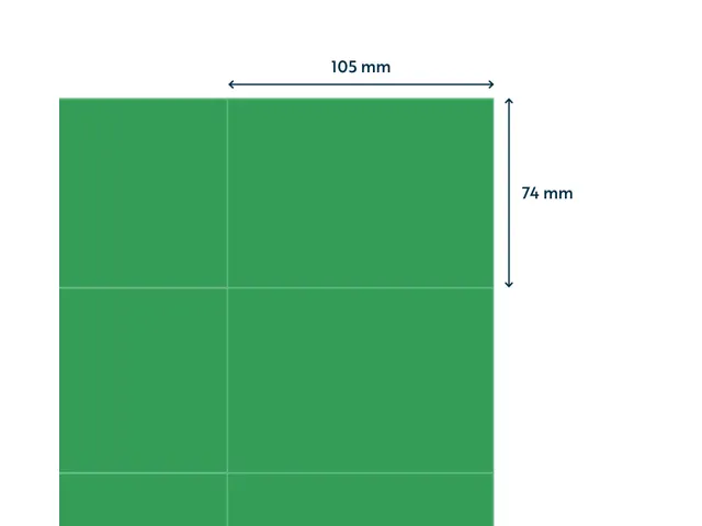 Gekleurde Etiketten 105x74mm Groen 42520 1000 Vel