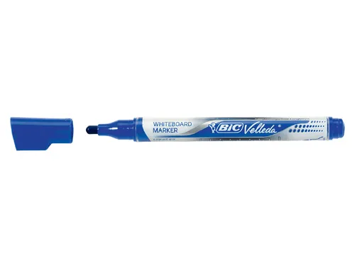 Viltstift Bic Velleda liquid whiteboard rond medium blauw