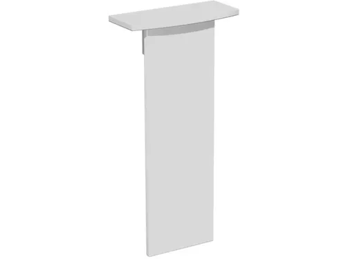 designelement,v. balie,B 500mm,hout,lichtgrijs