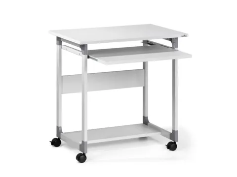 Mobiele PC tafel,HxBxD 770x750x530mm,2legborden