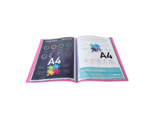 Protège-documents en polypropylène 5/10e OPAK pochettes Cristal 40 v