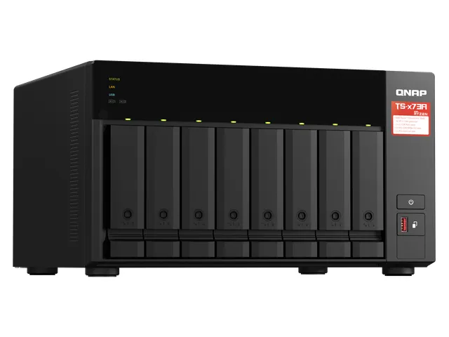 8 x 3.5 inch, AMD Ryzen Embedded V1500B 2.2GHz, 8 GB SO-DIMM DDR4 (1 x