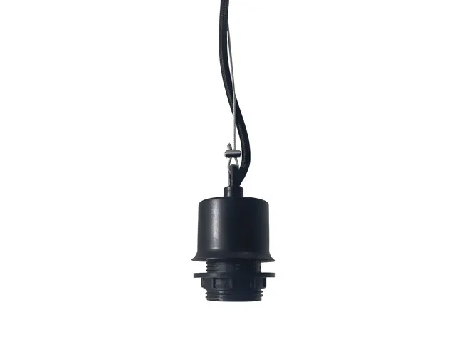Lampe suspendue Nextime Beam acier inoxydable noir 200 cm de câble