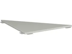 koppelelement voor bureau,90 °,BxD 800x800mm,blad lichtgrijs,hoekig