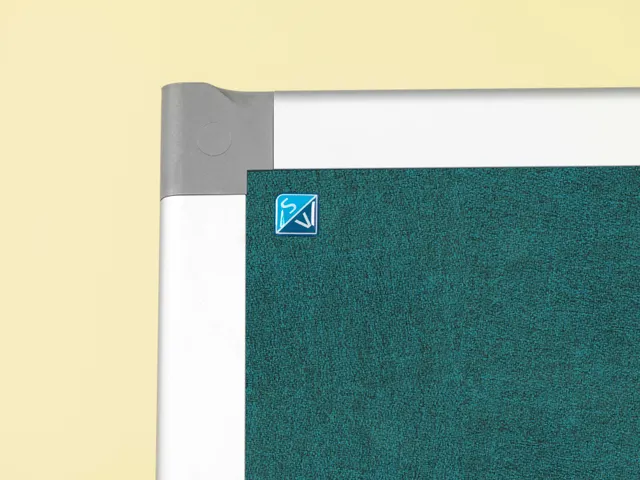 Scheidingswand Prikbord Camira 110x80cm dubbelzijdig groen-blauw