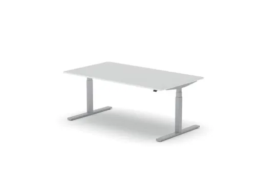 Elektrisch ihv bureau,HxBxD 650-1310x1800x1000mm,blad wit