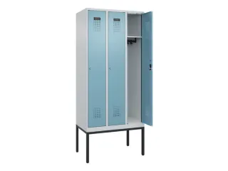 locker,HxBxD 2120x900x500mm,3vak,vak B 300mm,cil.-slot,voetonderstel - 1
