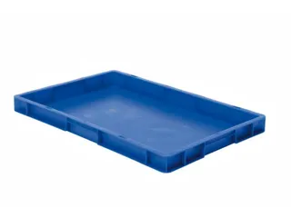 Euronorm-stapelbak 9.5l 50x600x400mm Wanden/bodem Gesloten Blauw - 1