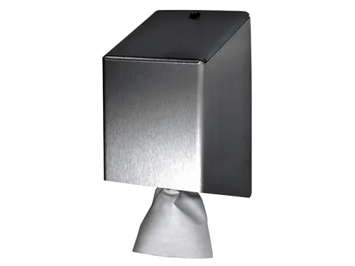 Poetspapierdispenser Euro Products universeel medium zilver 438990