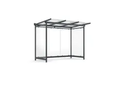 overkapping,v. personen,HxBxD 2600x3305x1510mm,wanden EVG,dak GVG