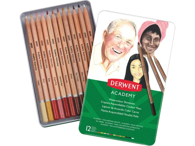 aquarelpotlood Academy 12 stuks assorti