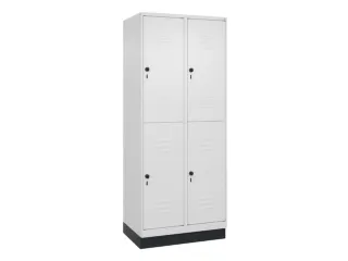 dubbeldekse locker,HxBxD 1950x800x500mm,2x2vak.,vak B 400mm - 1