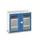 vitrinekast 900x1050x550mm 2xStalen bodem romp RAL7035 front RAL5010