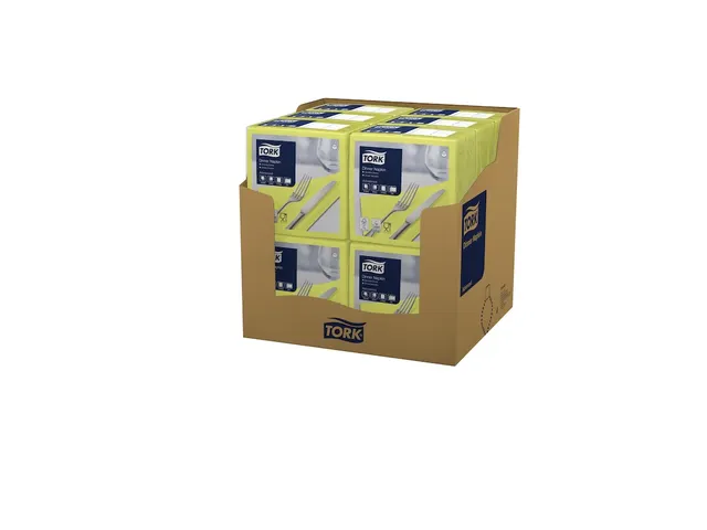 Dinnerservet Advanced 2-laags limoen 39x39cm ¼-vouw 12x150st 1800st