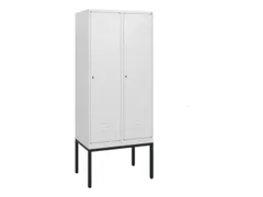 locker,HxBxD 1950x800x500mm,2vak,vak B 400mm,cil.-slot,voetonderstel