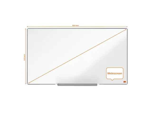 Whiteboard Nobo Impression Pro Widescreen 50x89cm staal