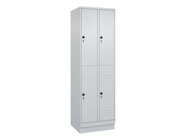 dubbeldekse locker,HxBxD 1950x600x500mm,2x2vak.,vak B 300mm