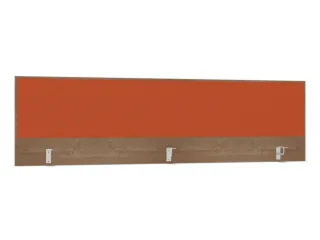 opzetpaneel,v. bureau,aanbouw achter,B 2000mm,NT-cherry,BN3012-oranje - 1