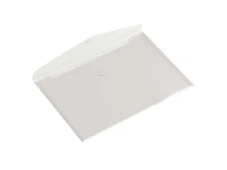 Enveloptas HF2 A4 335x240mm dwars PP transparant wit - 2