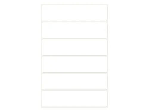 Etiket Avery Zweckform 3080 76x19mm wit 36 stuks