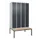 locker met bank,HxBxD 2120x1200x815mm,4vak,vak B 300mm,draaigrendel