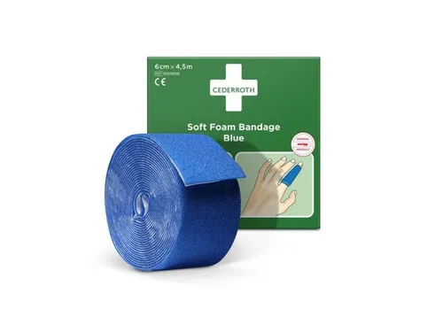 Soft Foam Bandage 51011010 Blauw 6cm x 4,5m