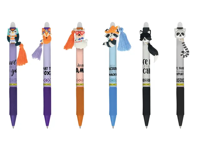 Stylo gel Online MagiXX Fun Charm 0,7mm assorti