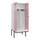 PBM-locker met bank,HxBxD 2120x800x815mm,2vak,vak B 400mm,draaigrendel
