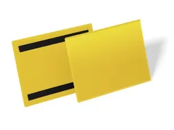 Magnetische documenthouder A5 liggend formaat geel