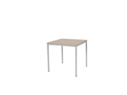 Domino Basic Tafel Vaste Hoogte 800x800mm Hav/Kers 25mm Alu 4-Poots