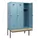 locker met bank,HxBxD 1950x1200x815mm,3vak,vak B 400mm,draaigrendel