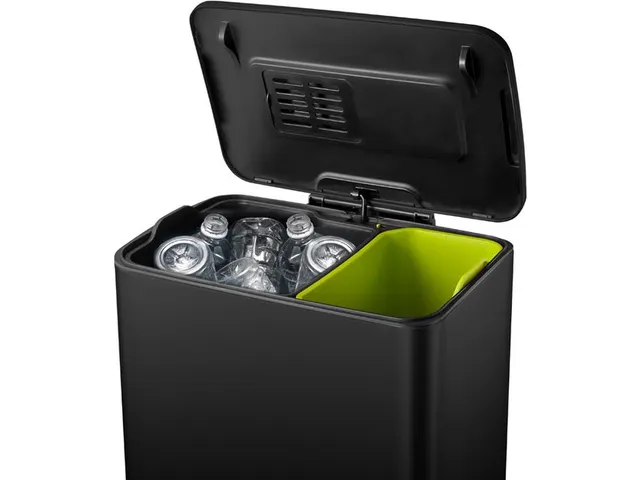 Neo-Cube recycling pedaalemmer 28+18 Liter Zwart