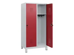schoollocker,HxBxD 1630x800x500mm,2vak,vak B 400mm,draaigrendel,voeten
