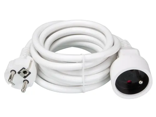 Verlengkabel - 3 M - Wit - 3g1.5 - Penaarde Schuko