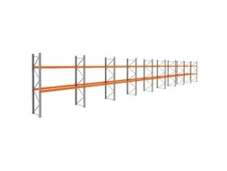 palletstelling,basis+8xaanbouw,HxBxD 3360x25300x1100mm,vakl. 3000kg