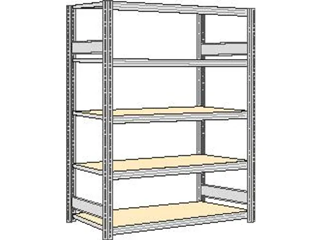 magazijnstelling,grondveld,HxBxD 2000x1751x526mm,vakl. 250kg